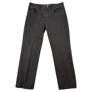 Lauren Jeans Co Ralph Lauren Modern Slim Jeans Womens 32P Shimmer Embroidered